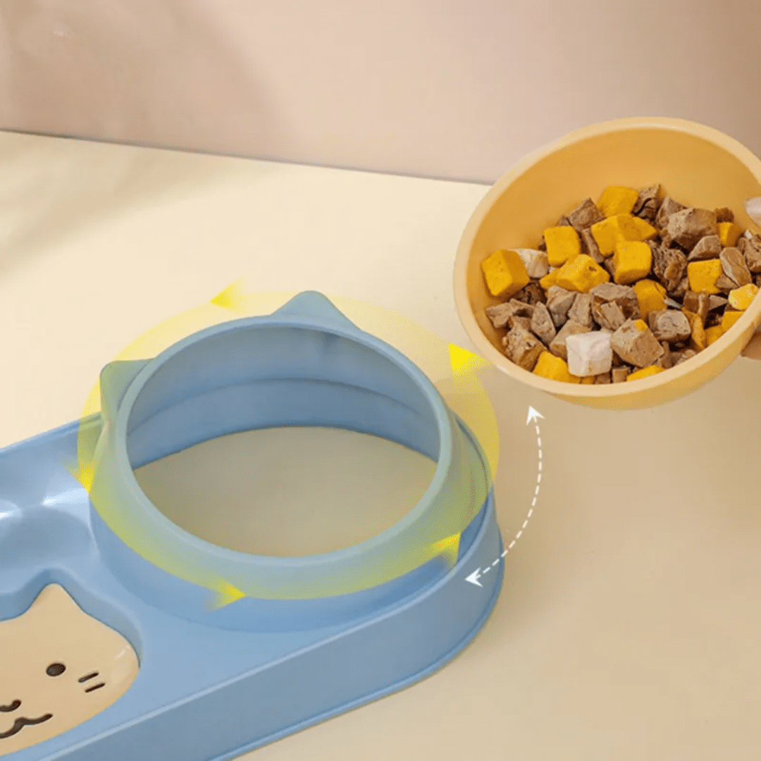 Tigela dupla & Bebedouro Automático Cath - Duty™ | Exclusivo da ForPatas