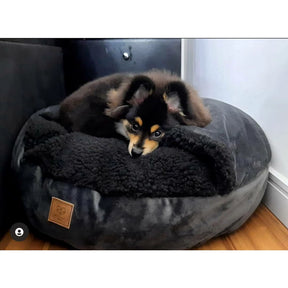 Cama Cave Aconchegante com Coberta em Veludo para Cachorro e Gato 70x70 DeCoração Atelier™