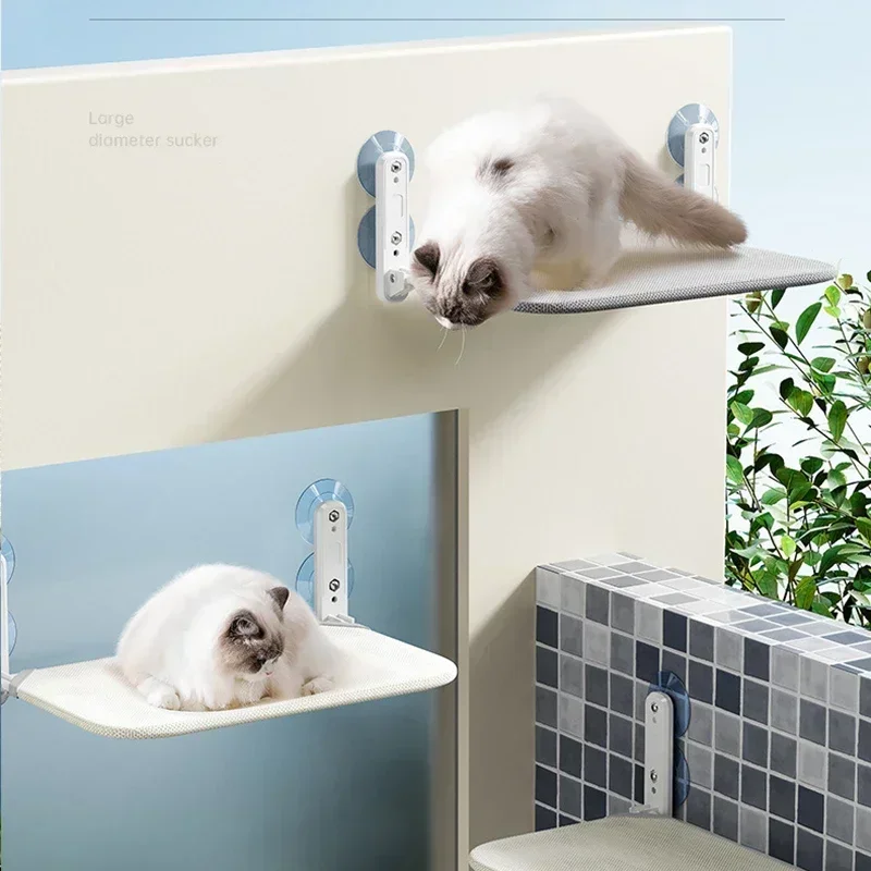 Cama Suspensa de Janela CatView™ – Ventosas 30 kg para Gatos