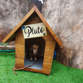Casa de Madeira Impermeabilizada Eco Friendly para Cachorro do Tamanho 1 ao 6 Woodog™