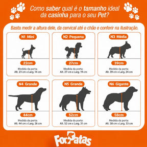 Casa de Madeira Impermeabilizada Eco Friendly para Cachorro do Tamanho 1 ao 6 Woodog™