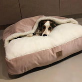 Cama Cave Aconchegante com Coberta em Veludo para Cachorro e Gato 70x70 DeCoração Atelier™