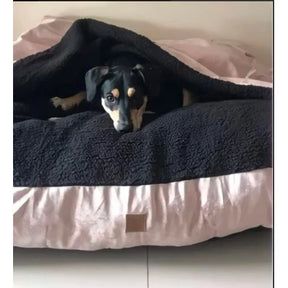 Cama Cave Aconchegante com Coberta em Veludo para Cachorro e Gato 70x70 DeCoração Atelier™