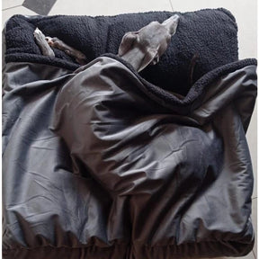 Cama Caverna Gigante Coberta Lavável 100x100 para Cachorro e Gato NestPaw™