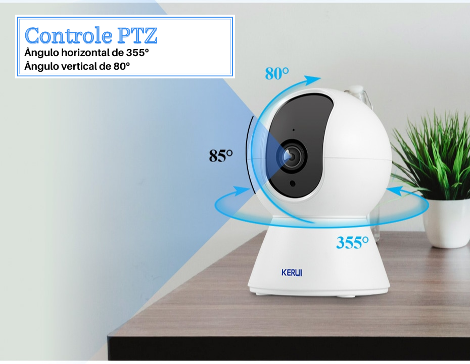 Câmera de Monitoramento Pet Wi-Fi Full HD – KERUI™