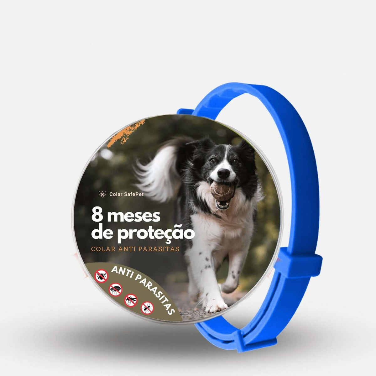 Coleira Anti Pulgas, Carrapatos e Mosquitos 100% Natural – Proteção até 8 Meses | ForPatas