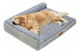Cama Ortopédica com Suporte Cervical Lavável e Impermeável para Cachorro até 50kg OrthoNest™ - Cama Ortopédica para Cachorro