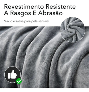 Cama Ortopédica com Suporte Cervical e Fundo Impermeável para Cachorro e Gato 89x71cm Snouty™