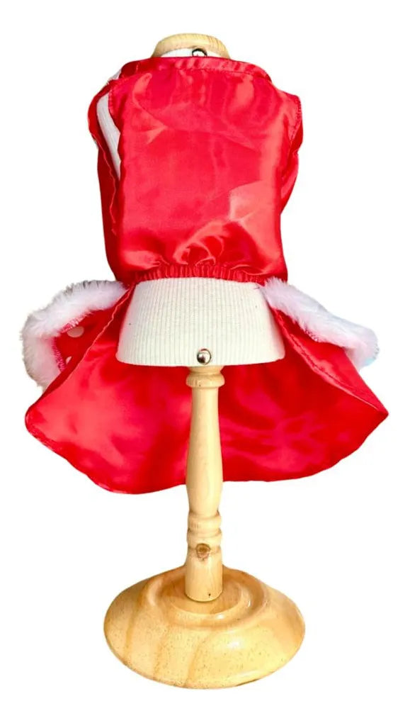 Vestido Natalino Mamãe Noel Sparkle™ – Luxo Para Cães e Gatos - by ForPatas