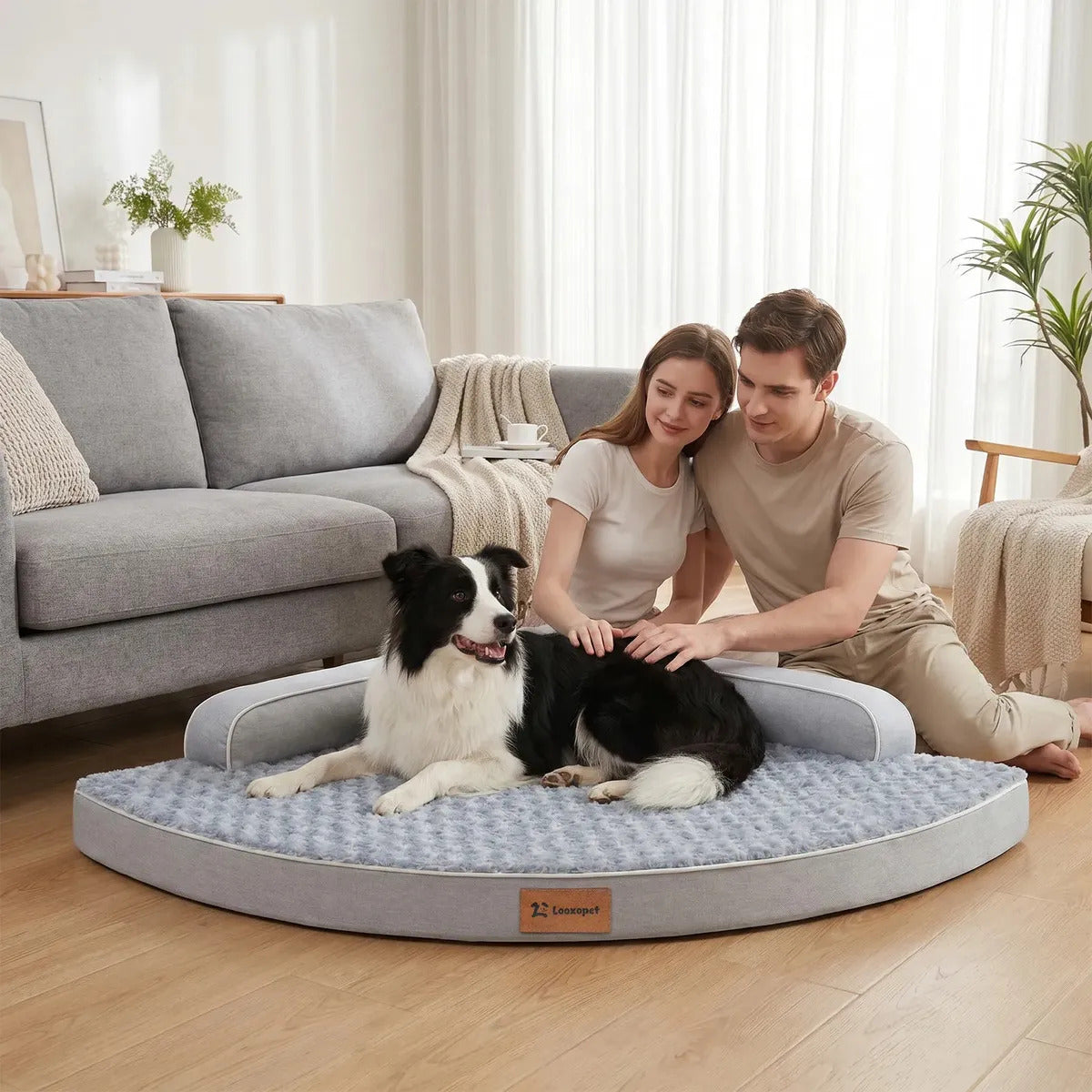 Cama de Canto Ortopédica Impermeável e Antiderrapante para Cachorro e Gato 120cm Cornerfy™