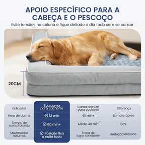 Cama de Canto Ortopédica Impermeável e Antiderrapante para Cachorro e Gato 120cm Cornerfy™