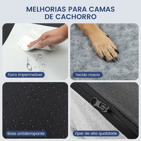 Cama de Canto Ortopédica Impermeável e Antiderrapante para Cachorro e Gato 120cm Cornerfy™