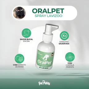 Oralpet Spray 100ml – Anti-Tártaro, Mau Hálito e Gengivite para Cães e Gatos – Lavizoo™