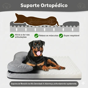 Cama Sofá Ortopédica para Cachorro de Medio e Grande Porte – Lupzy™ | Alívio Articular e Conforto Premium