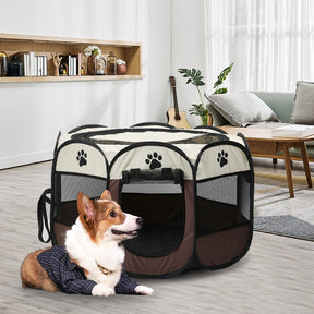 Cercadinho Dobrável e Resistente para Cães e Gatos PetHaven™