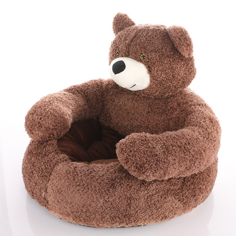 Cama Fofinha Bear para Pets Aconchego Antiestresse + Lavável – BearBed™ | Fundo Antiderrapante