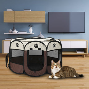 Cercadinho Dobrável e Resistente para Cães e Gatos PetHaven™