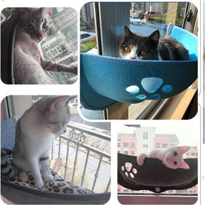 Cama Pet Suspensa SkyRest™ – Conforto Elevado para Gatos Observadores