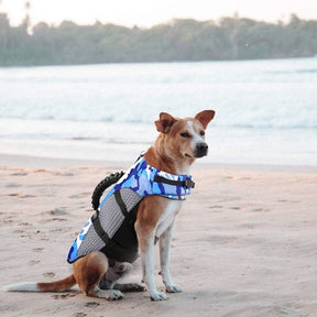Colete Salva-Vidas Camuflado Neon para Pets – WavePet™ | Segurança e Conforto