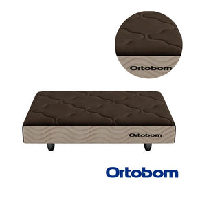 Mini Cama Pet de Linho com Pés de Madeira – Ortobom™