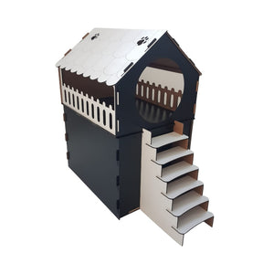 Casinha Duplex CatHouse™ – 2 Andares, Aventura e Conforto