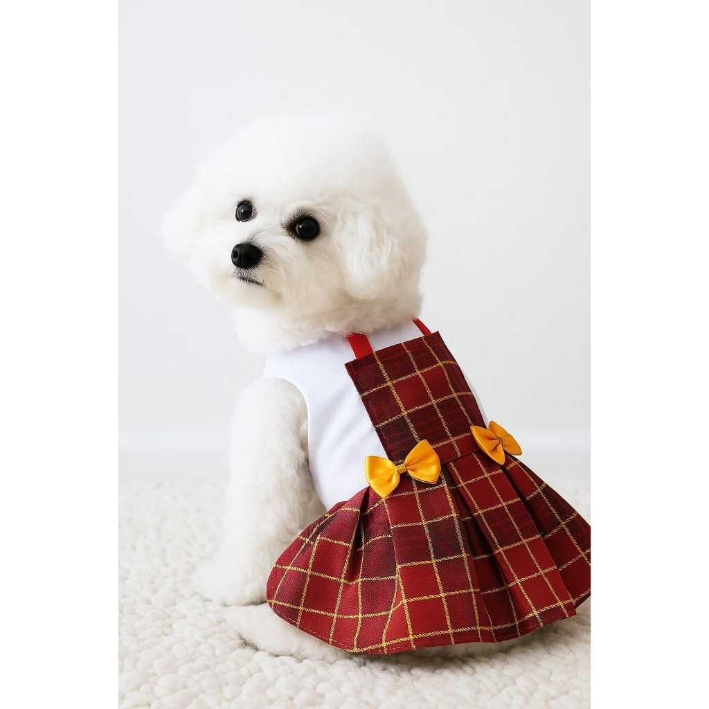 Vestido Jardineira Natalina MerryPet™ – Para Cães e Gatos