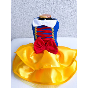 Fantasia Branca de Neve para Pets – Vestido Fofo para Passeios e Festas