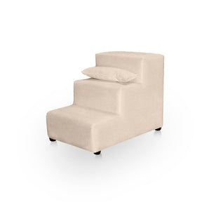 Escada Pet de Luxo 3 Degraus em Suede Impermeável – ForPatas™