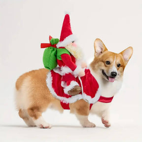 Roupa Fantasia de Natal Papai Noel para Cães e Gatos – Barkify™
