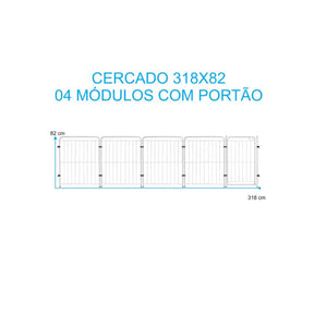 Cercado Pet Dobrável com Portão 82cm em Aço – Duty™ | Segurança Modular para Pets e Crianças