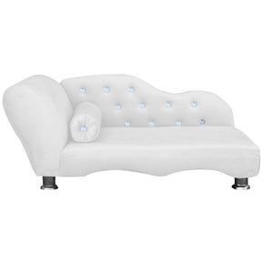 Caminha Pet Recamier Luxo em Suede com Strass – Lupzy™ | Sofisticação e Conforto Premium