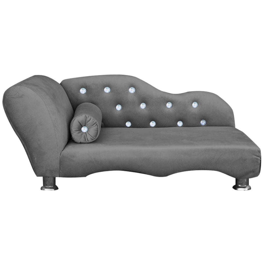 Caminha Pet Recamier Luxo em Suede com Strass – Lupzy™ | Sofisticação e Conforto Premium