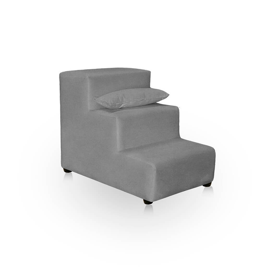 Escada Pet de Luxo 3 Degraus em Suede Impermeável – ForPatas™