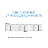 Cercado Pet Dobrável com Portão 82cm em Aço – Duty™ | Segurança Modular para Pets e Crianças