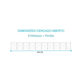 Cercado Pet Dobrável com Portão 82cm em Aço – Duty™ | Segurança Modular para Pets e Crianças
