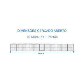 Cercado Pet Dobrável com Portão 82cm em Aço – Duty™ | Segurança Modular para Pets e Crianças
