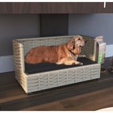 Sofá Caminha Pet Comfort Retangular Impermeável Junco Areia – Lupzy™ | Conforto Firme e Fácil de Limpar