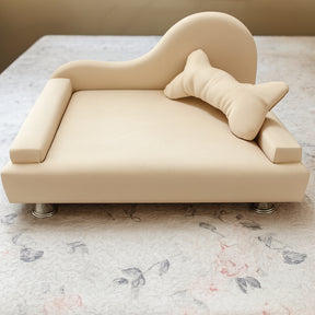 Caminha Mini Sofá Pet em Suede para Cães e Gatos – Lupzy™ | Conforto Luxo para Pequeno Porte