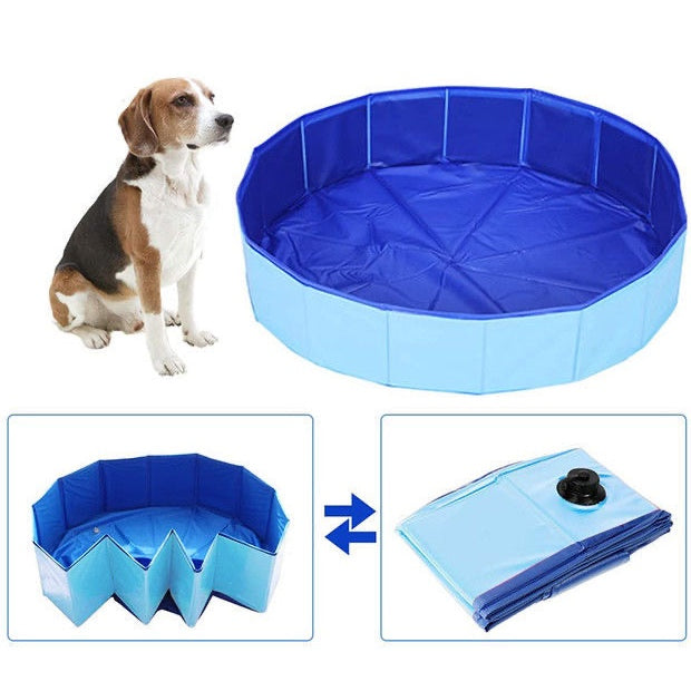 Piscina Dobrável para Cachorro e Crianças em PVC Antideslizante – Duty™ | Diversão e Refresco no Calor