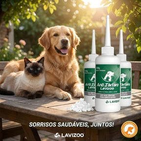 Gel Anti Tártaro Lavizoo + Dedeira – Higiene Bucal e Hálito Fresco para Pets | ForPatas