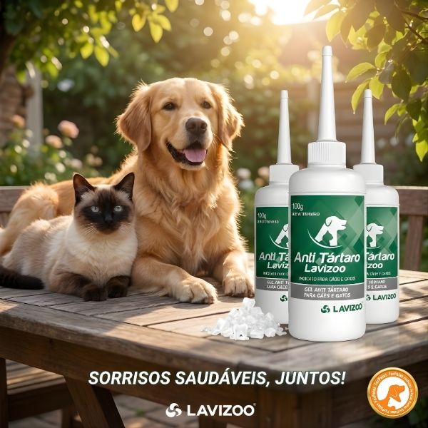 Gel Anti Tártaro Lavizoo + Dedeira – Higiene Bucal e Hálito Fresco para Pets | ForPatas