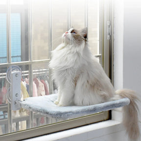 Cama Suspensa de Janela CatView™ – Ventosas 30 kg para Gatos
