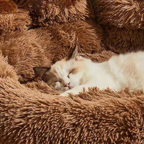 Cama Pet Pawzy™ – Formato de Pata para Conforto e Carinho do Seu Pet
