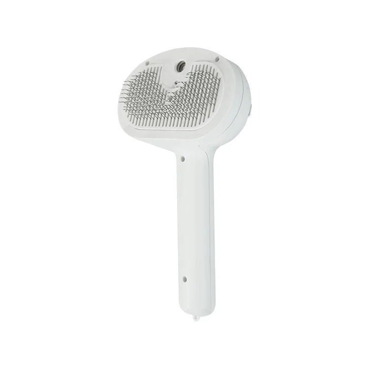 Escova Autolimpante Furly™ – Remove Pelos com Spray e Massagem para Pets