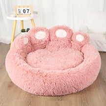 Cama Pet Pawzy™ – Formato de Pata para Conforto e Carinho do Seu Pet