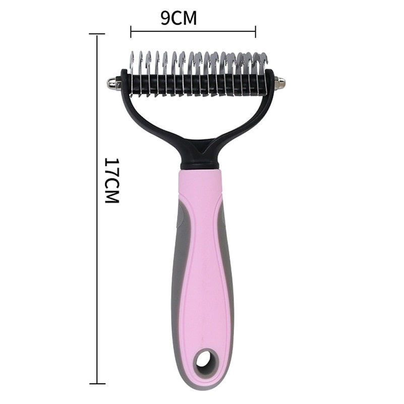 Pente Removedor de Pelos Duplo para Cães e Gatos – Woofline™