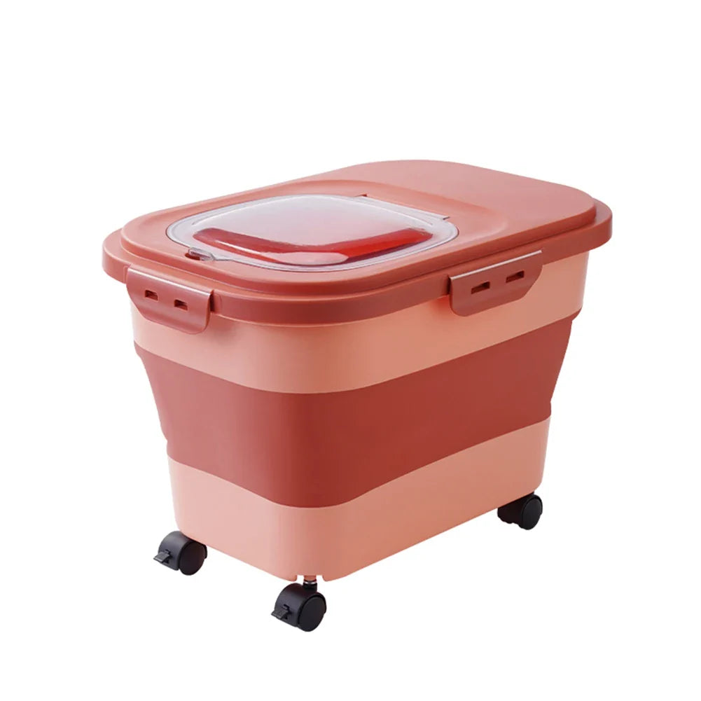 Armazenador Dobrável de Ração 15kg com Copo Medidor – ForPatas