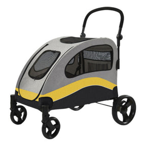 Carrinho de Passeio Dobrável até 60kg para Cachorro e Gato Grande Porte Impermeável PC406 Roverly™ - Carrinho de Passeio