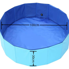 Piscina Dobrável para Cachorro e Crianças em PVC Antideslizante – Duty™ | Diversão e Refresco no Calor