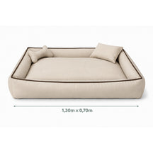 Cama Grande Lavável com Zíper e Enchimentos Removíveis para Cachorro e Gato BigNest™